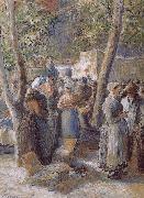 Camille Pissarro market oil painting artist
